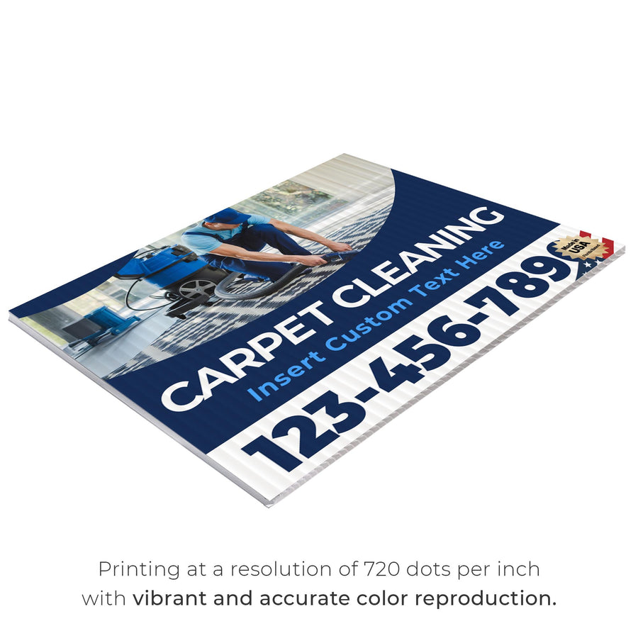 Carpet Cleaning Services Yard Sign Design 4 -  BFS-CARPCL-24X18-DS-D4-BFS-CARPCL-24X18-SS-D4