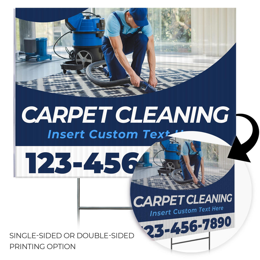Carpet Cleaning Services Yard Sign Design 4 -  BFS-CARPCL-24X18-DS-D4-BFS-CARPCL-24X18-SS-D4
