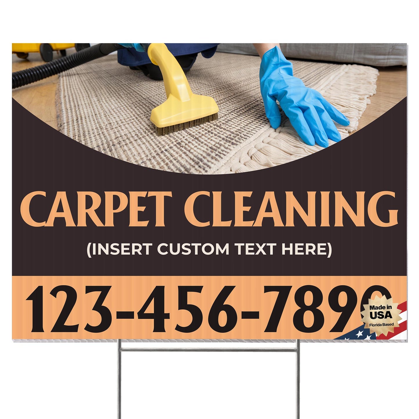 Carpet Cleaning Services Yard Sign Design 5 -  BFS-CARPCL-24X18-DS-D5-BFS-CARPCL-24X18-SS-D5