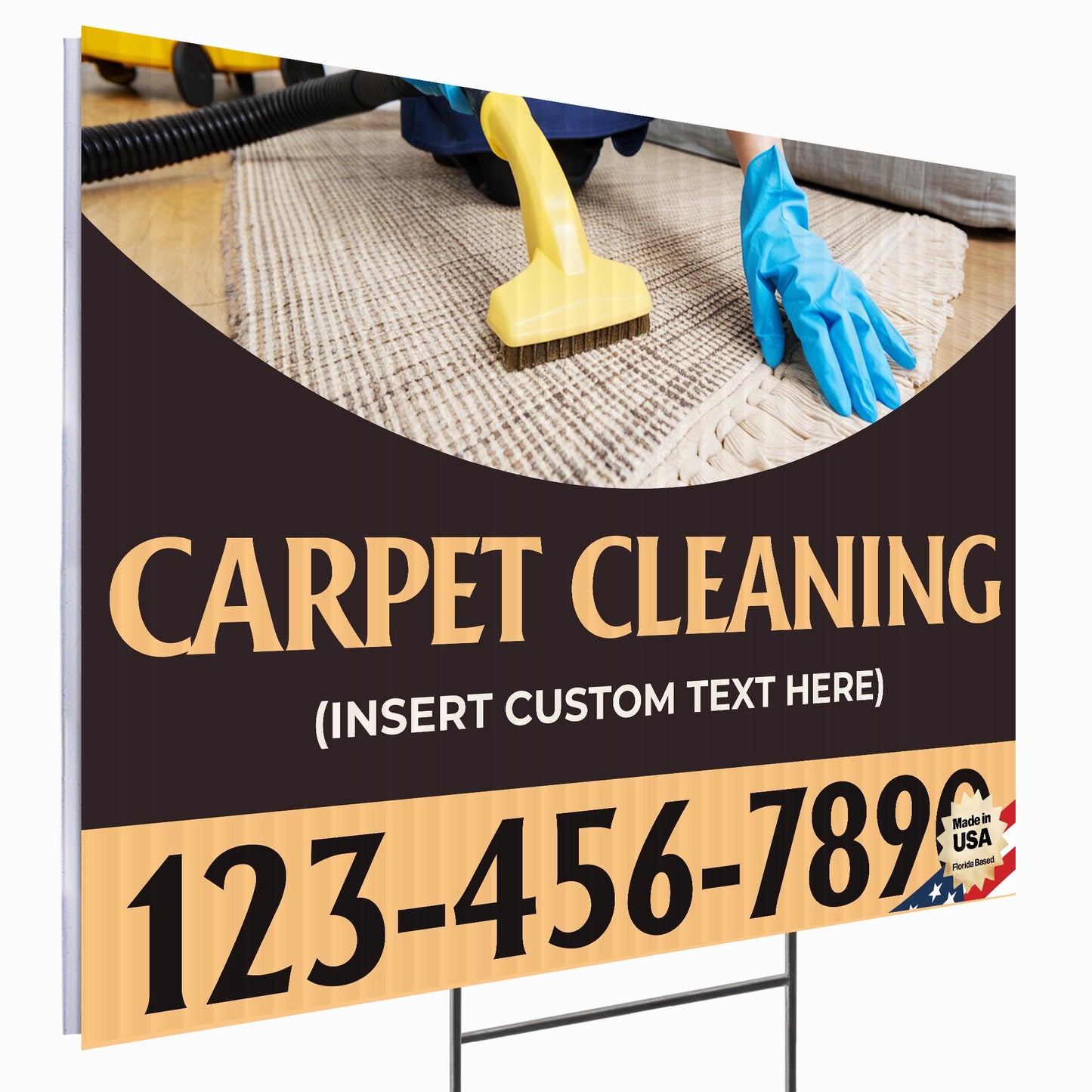 Carpet Cleaning Services Yard Sign Design 5 -  BFS-CARPCL-24X18-DS-D5-BFS-CARPCL-24X18-SS-D5