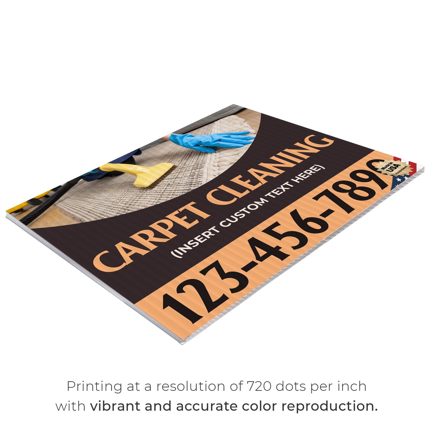 Carpet Cleaning Services Yard Sign Design 5 -  BFS-CARPCL-24X18-DS-D5-BFS-CARPCL-24X18-SS-D5