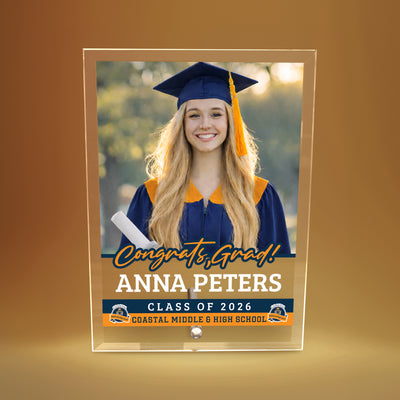 Coastal Middle & High School Glass Plaque Design 2