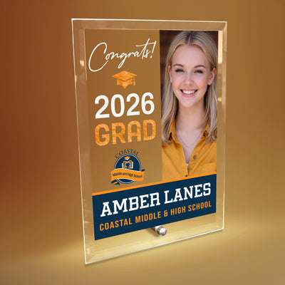 Coastal Middle & High School Glass Plaque Design 4