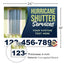 Hurricane Shutter Services Yard Sign Design 1