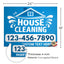 House Cleaning Services Yard Sign Design 1 -  BFS-HSCL-24X18-DS-D1-BFS-HSCL--24X18-SS-D1
