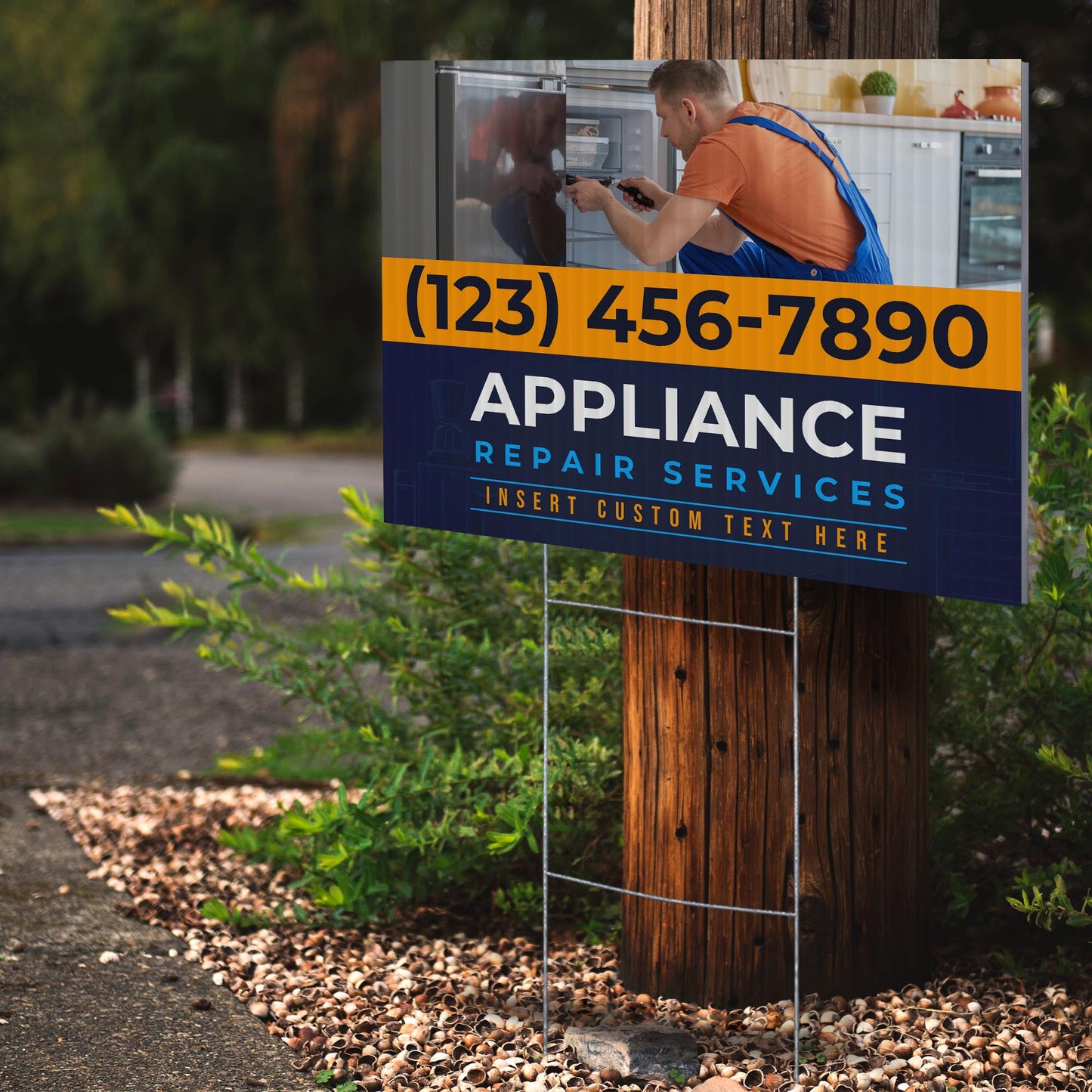 Appliance Repair Services Yard Sign Design 1