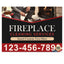 Fireplace Cleaning Services Yard Sign Design 1