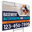 Basement Waterproofing and Sealing Services Yard Sign Design 1 -  BFS-BSMNT-24X18-DS-D1-BFS-BSMNT-24X18-SS-D1