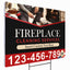 Fireplace Cleaning Services Yard Sign Design 1