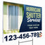 Hurricane Shutter Services Yard Sign Design 1