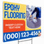 Epoxy Flooring Services Yard Sign Design 1 -  BFS-EPXY-24X18-DS-D1-BFS-EPXY-24X18-SS-D1