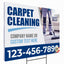 Carpet Cleaning Services Yard Sign Design 1