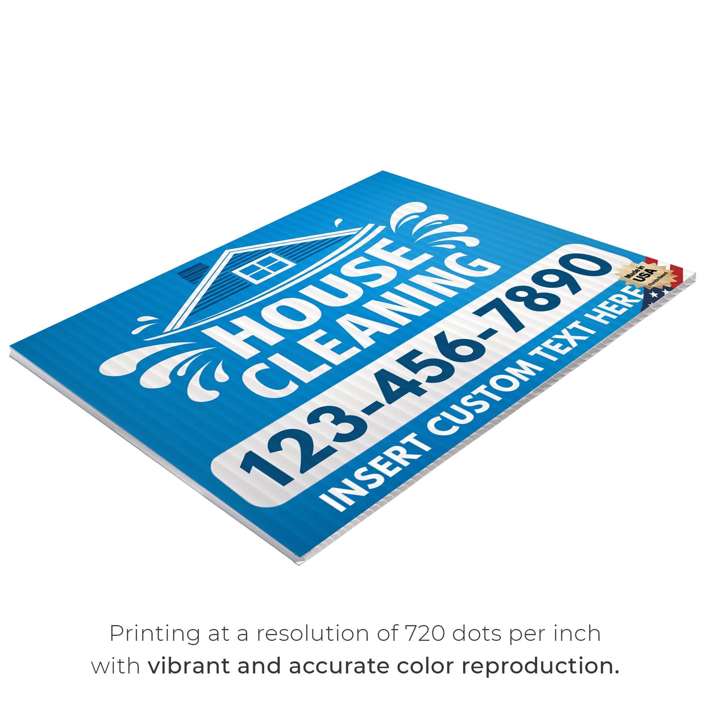 House Cleaning Services Yard Sign Design 1 -  BFS-HSCL-24X18-DS-D1-BFS-HSCL--24X18-SS-D1