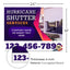 Hurricane Shutter Services Yard Sign Design 2 -  BFS-HUR-24X18-DS-D2-BFS-HUR-24X18-SS-D2