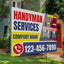 Handyman Service Yard Sign Design 2