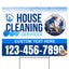 House Cleaning Services Yard Sign Design 2 -  BFS-HSCL-24X18-DS-D2-BFS-HSCL--24X18-SS-D2