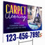 Carpet Cleaning Services Yard Sign Design 2