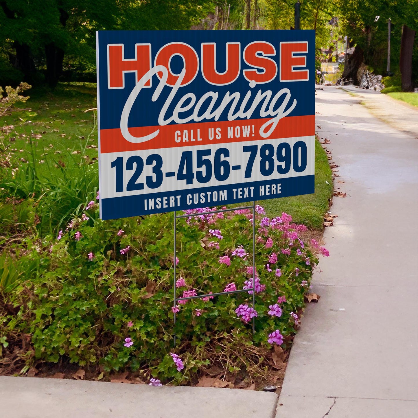 House Cleaning Services Yard Sign Design 3 -  BFS-HSCL-24X18-DS-D3-BFS-HSCL--24X18-SS-D3