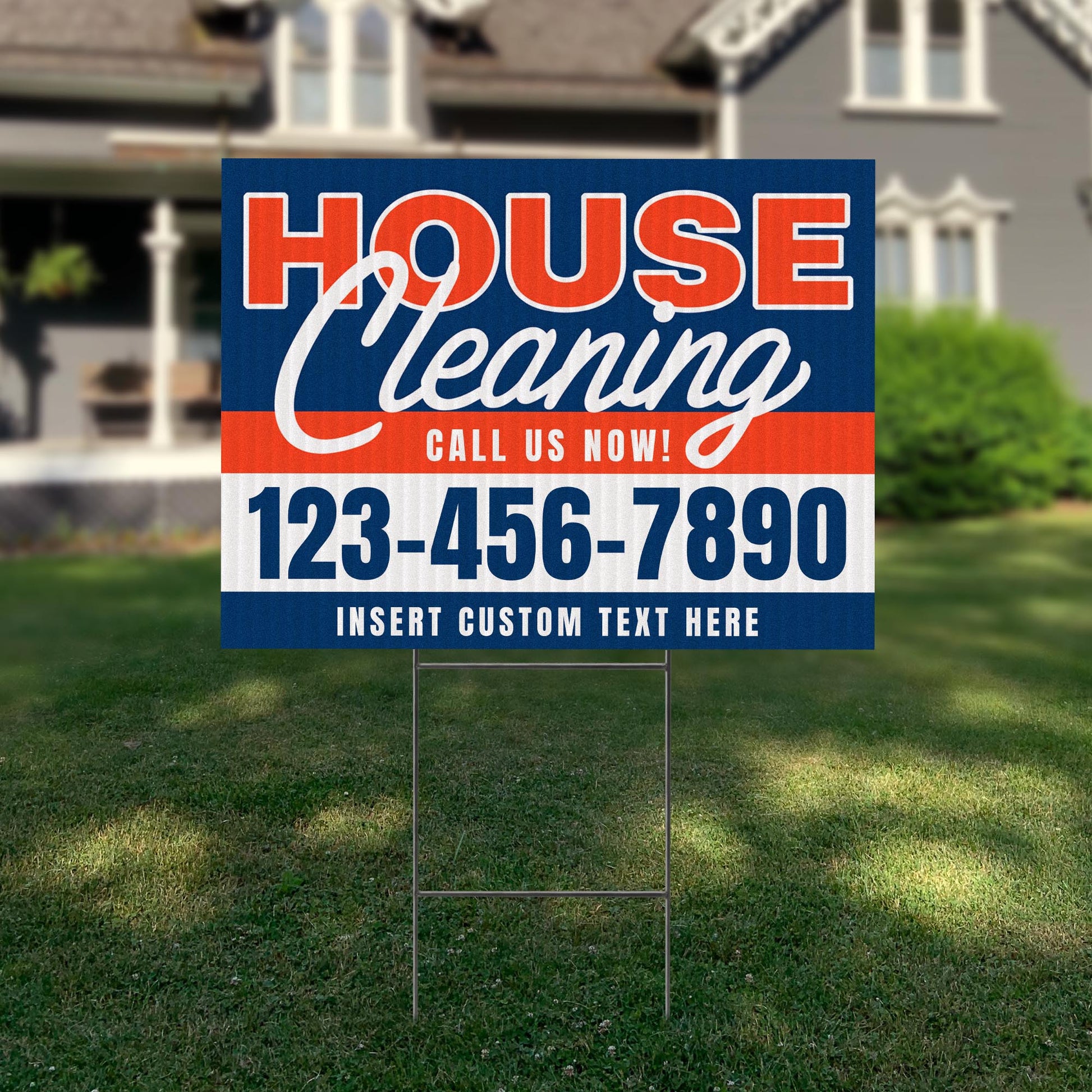 House Cleaning Services Yard Sign Design 3 -  BFS-HSCL-24X18-DS-D3-BFS-HSCL--24X18-SS-D3