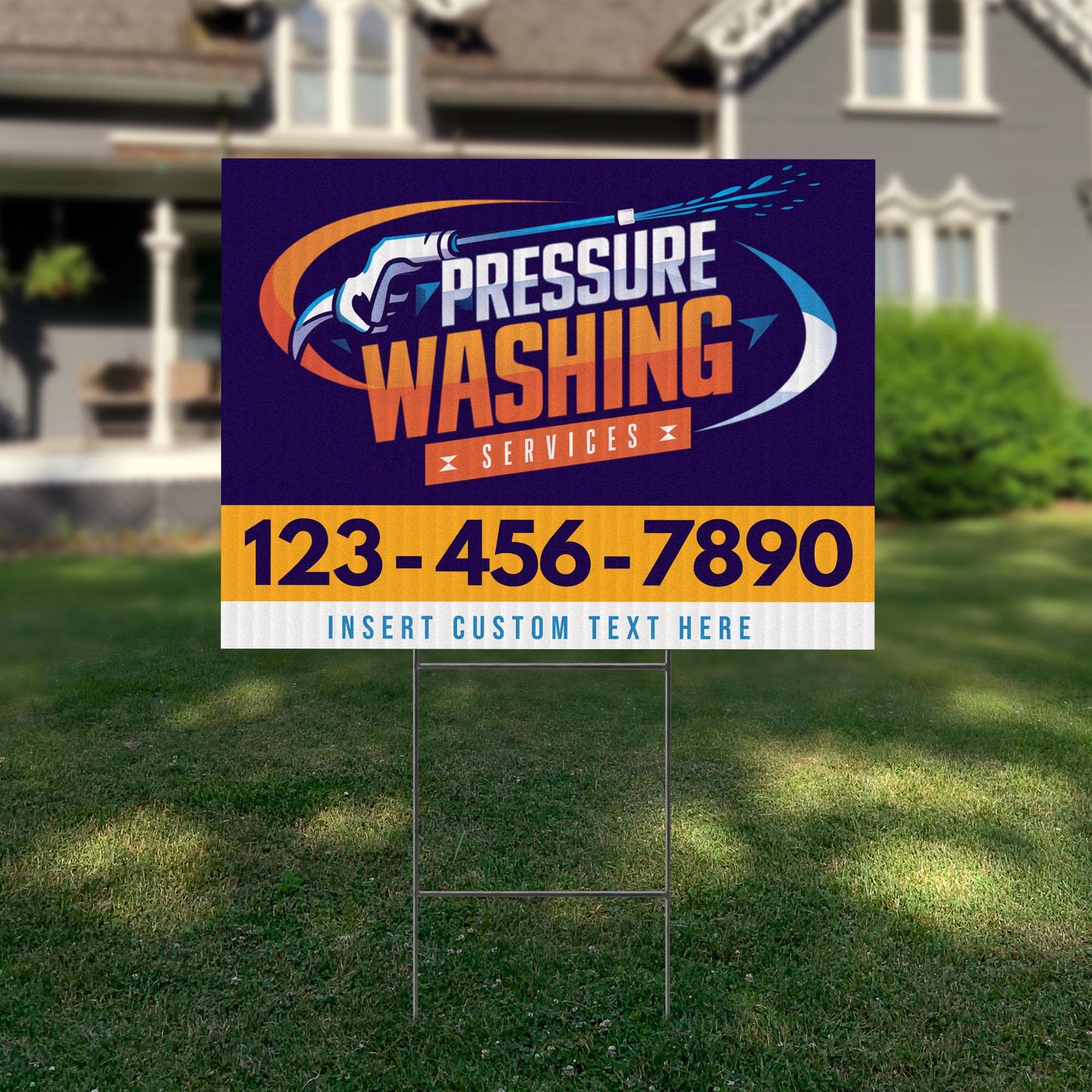 Pressure Washing Services Yard Sign Design 3 -  BFS-PWS-24X18-DS-D3-BFS-PWS--24X18-SS-D3