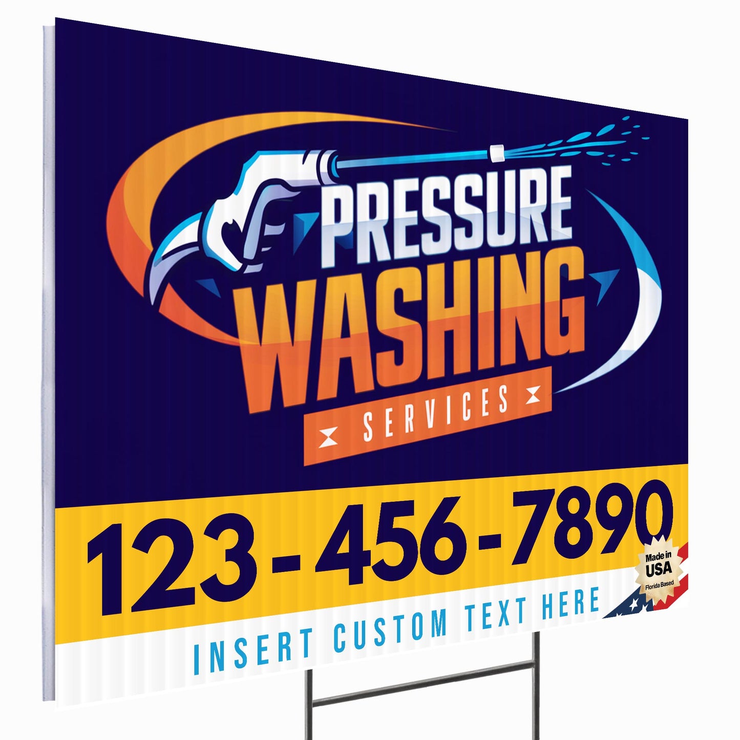 Pressure Washing Services Yard Sign Design 3 -  BFS-PWS-24X18-DS-D3-BFS-PWS--24X18-SS-D3
