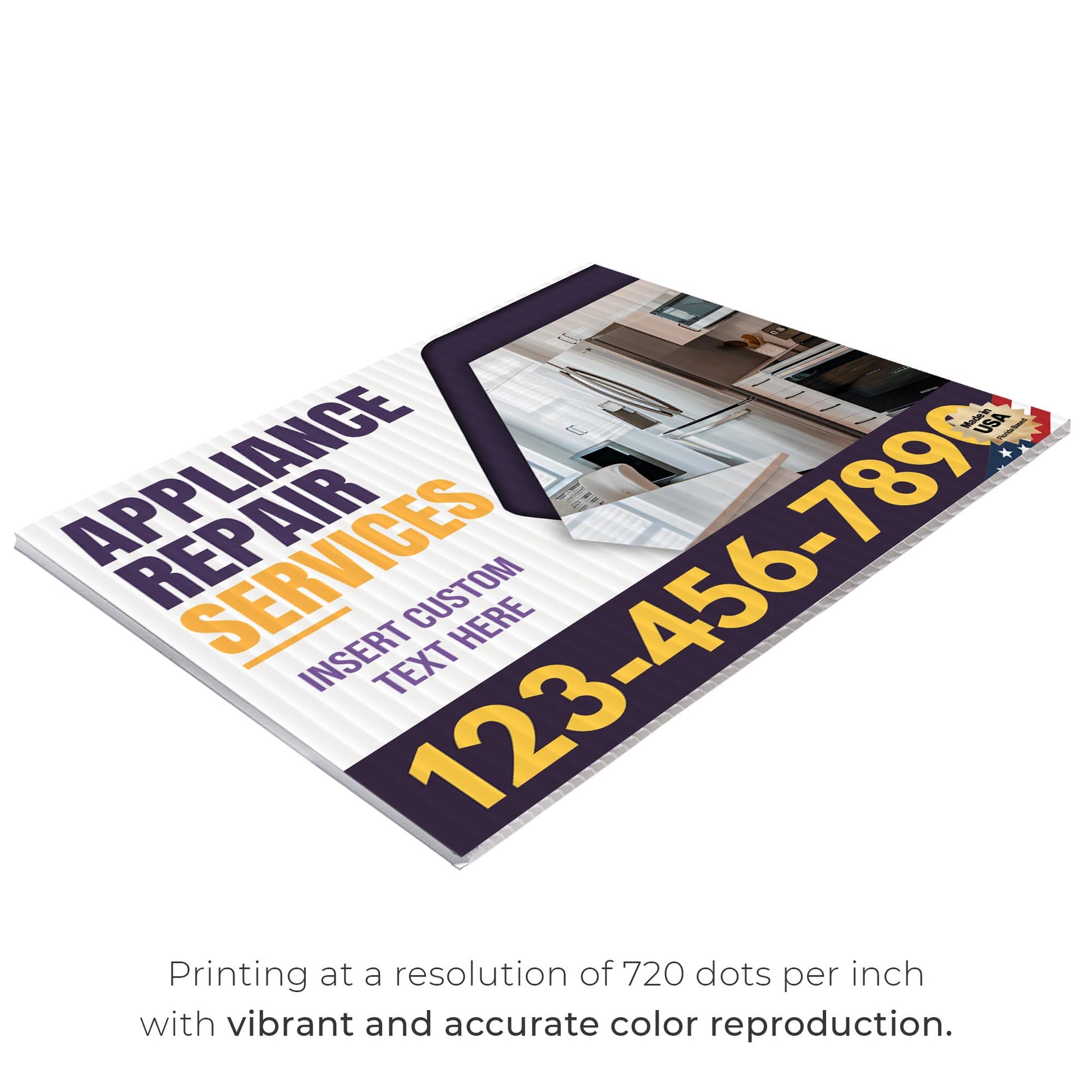 Appliance Repair Services Yard Sign Design 3 -  BFS-APP-24X18-DS-D3-BFS-APP-24X18-SS-D3