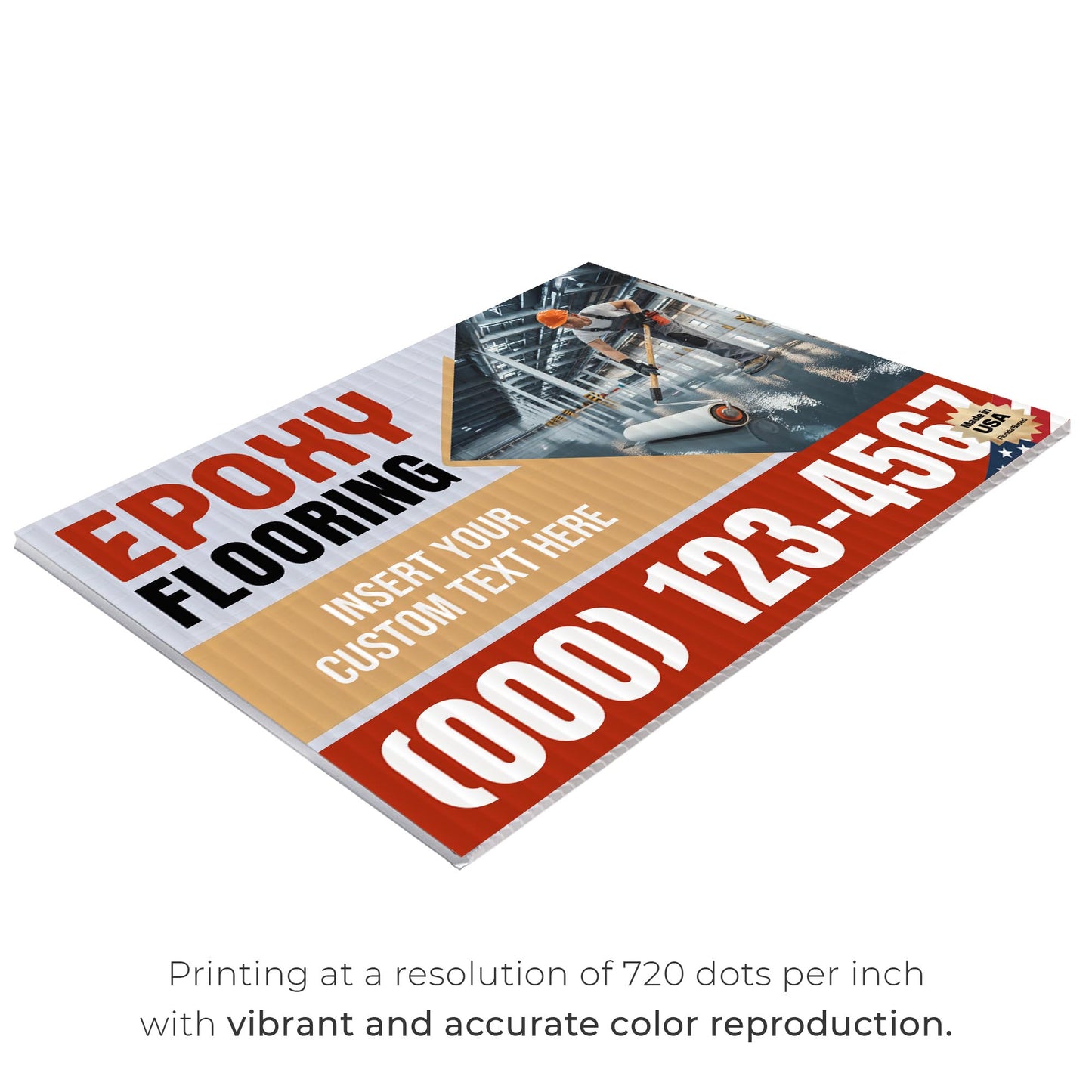 Epoxy Flooring Services Yard Sign Design 3