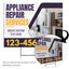 Appliance Repair Services Yard Sign Design 3 -  BFS-APP-24X18-DS-D3-BFS-APP-24X18-SS-D3