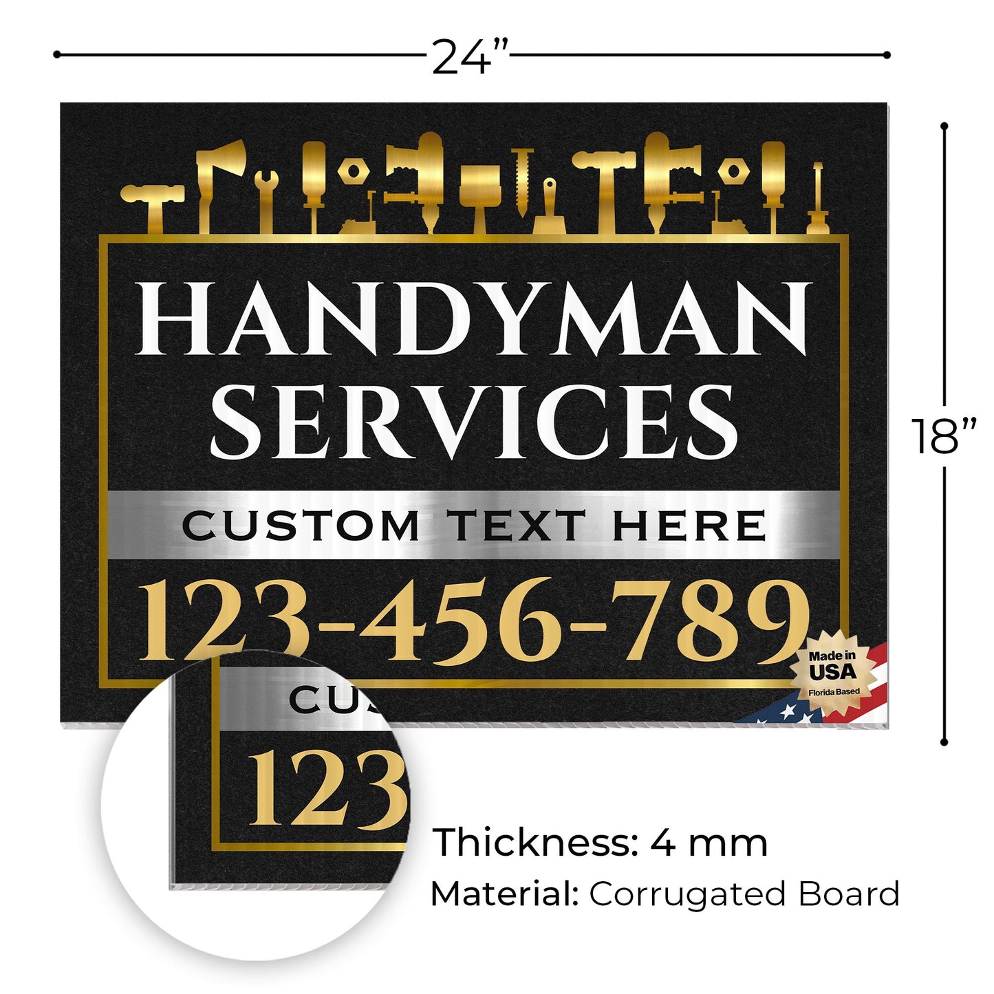 Handyman Service Yard Sign Design 4