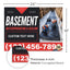 Basement Waterproofing and Sealing Services Yard Sign Design 4