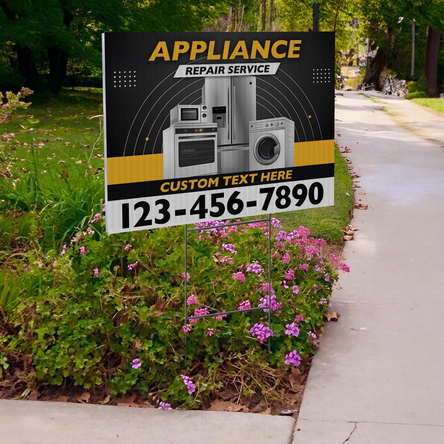 Appliance Repair Services Yard Sign Design 4