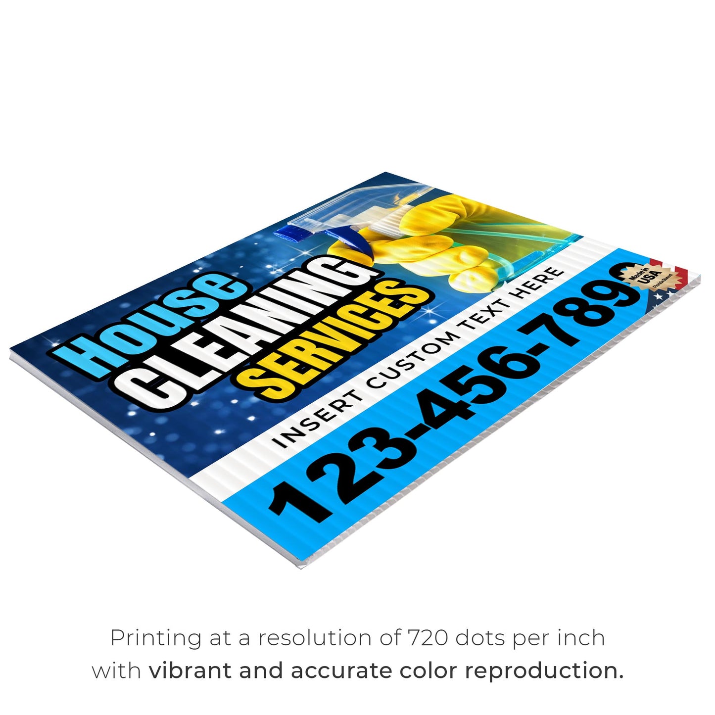 House Cleaning Services Yard Sign Design 4 -  BFS-HSCL-24X18-DS-D4-BFS-HSCL--24X18-SS-D4