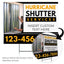 Hurricane Shutter Services Yard Sign Design 4