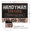 Handyman Service Yard Sign Design 5