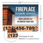 Fireplace Cleaning Services Yard Sign Design 5