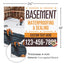 Basement Waterproofing and Sealing Services Yard Sign Design 5