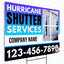 Hurricane Shutter Services Yard Sign Design 5