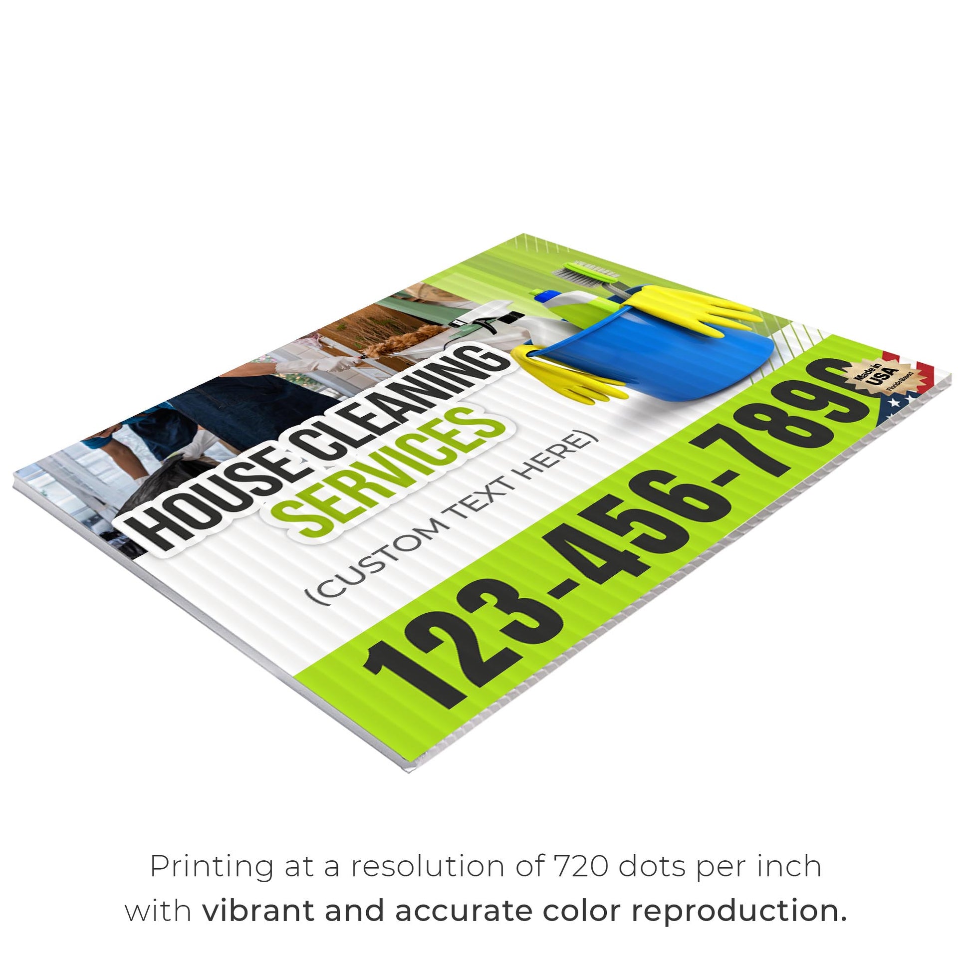 House Cleaning Services Yard Sign Design 5 -  BFS-HSCL-24X18-DS-D5-BFS-HSCL--24X18-SS-D5