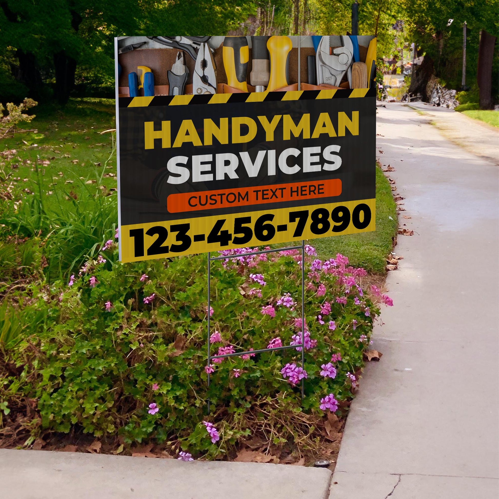 Handyman Service Yard Sign Design 7 -  BFS-HNDY-24X18-DS-D7-BFS-HNDY-24X18-SS-D7