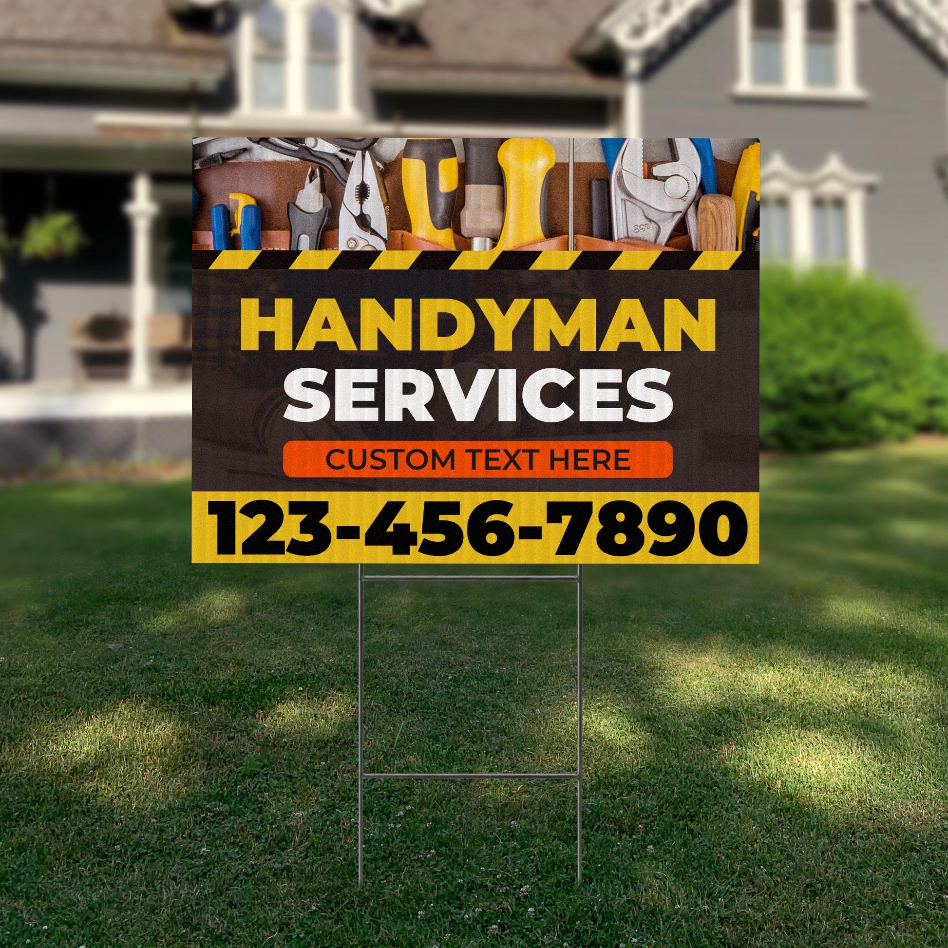 Handyman Service Yard Sign Design 7 -  BFS-HNDY-24X18-DS-D7-BFS-HNDY-24X18-SS-D7