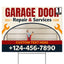 Garage Door Repair Yard Sign Design 7 -  BFS-GRGDR-24X18-DS-D7-BFS-GRGDR-24X18-SS-D7
