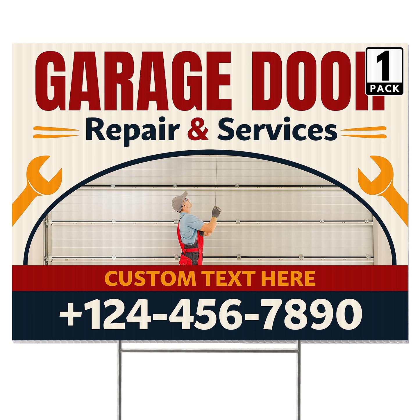 Garage Door Repair Yard Sign Design 7