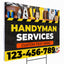 Handyman Service Yard Sign Design 7 -  BFS-HNDY-24X18-DS-D7-BFS-HNDY-24X18-SS-D7