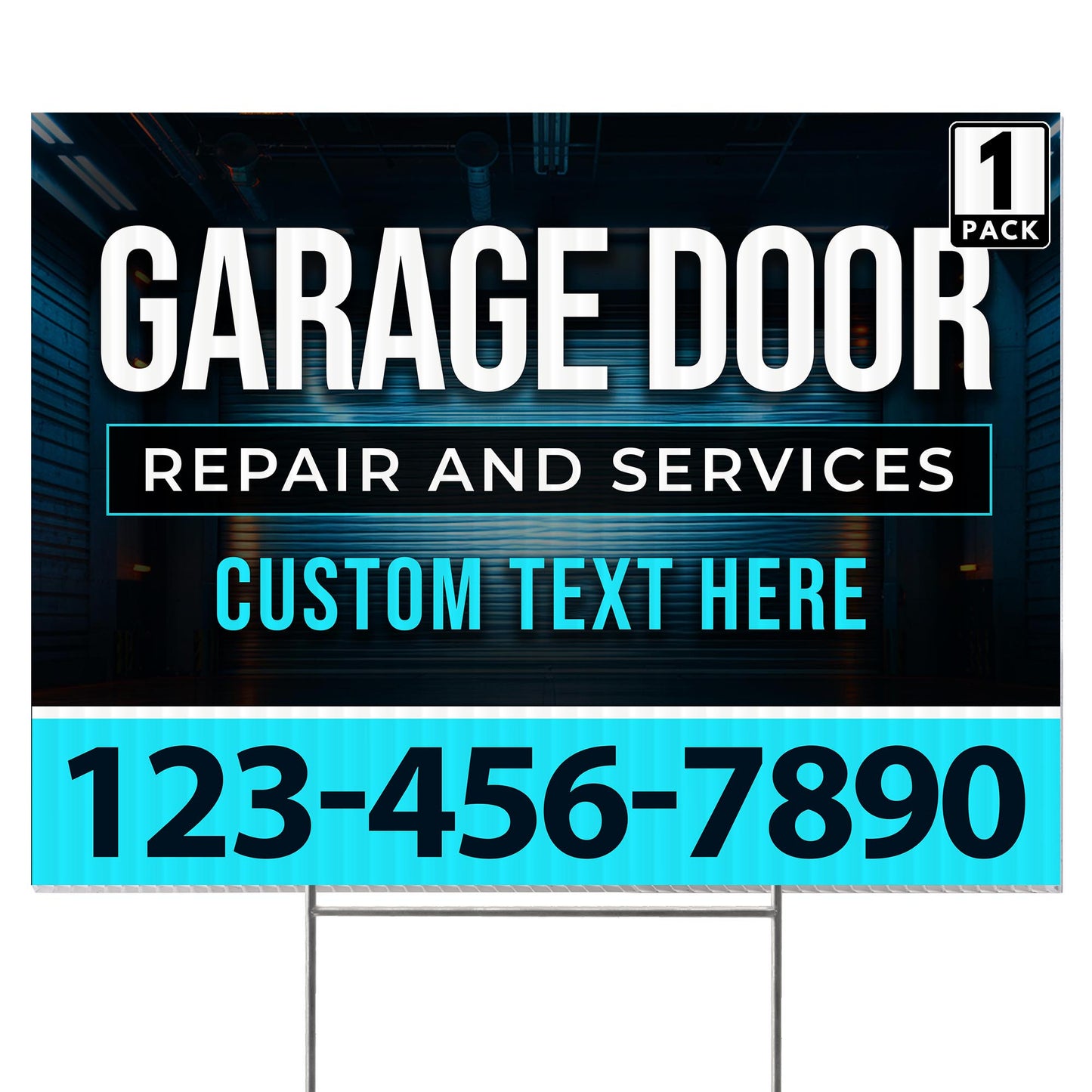 Garage Door Repair Yard Sign Design 8