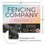Fencing Services Yard Sign D3 -  BFS-FC-24x18-DS-D3-BFS-FC-24x18-SS-D3