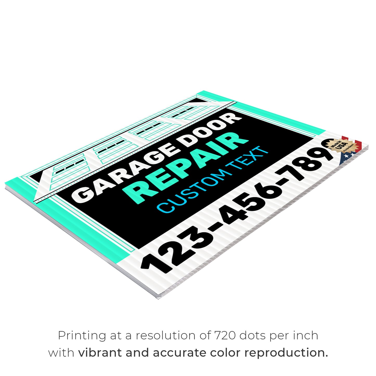 Garage Door Repair Yard Sign Design 1 -  BFS-GRGDR-24X18-DS-D1-BFS-GRGDR-24X18-SS-D1