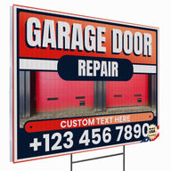 Garage Door Repair Yard Sign Design 2