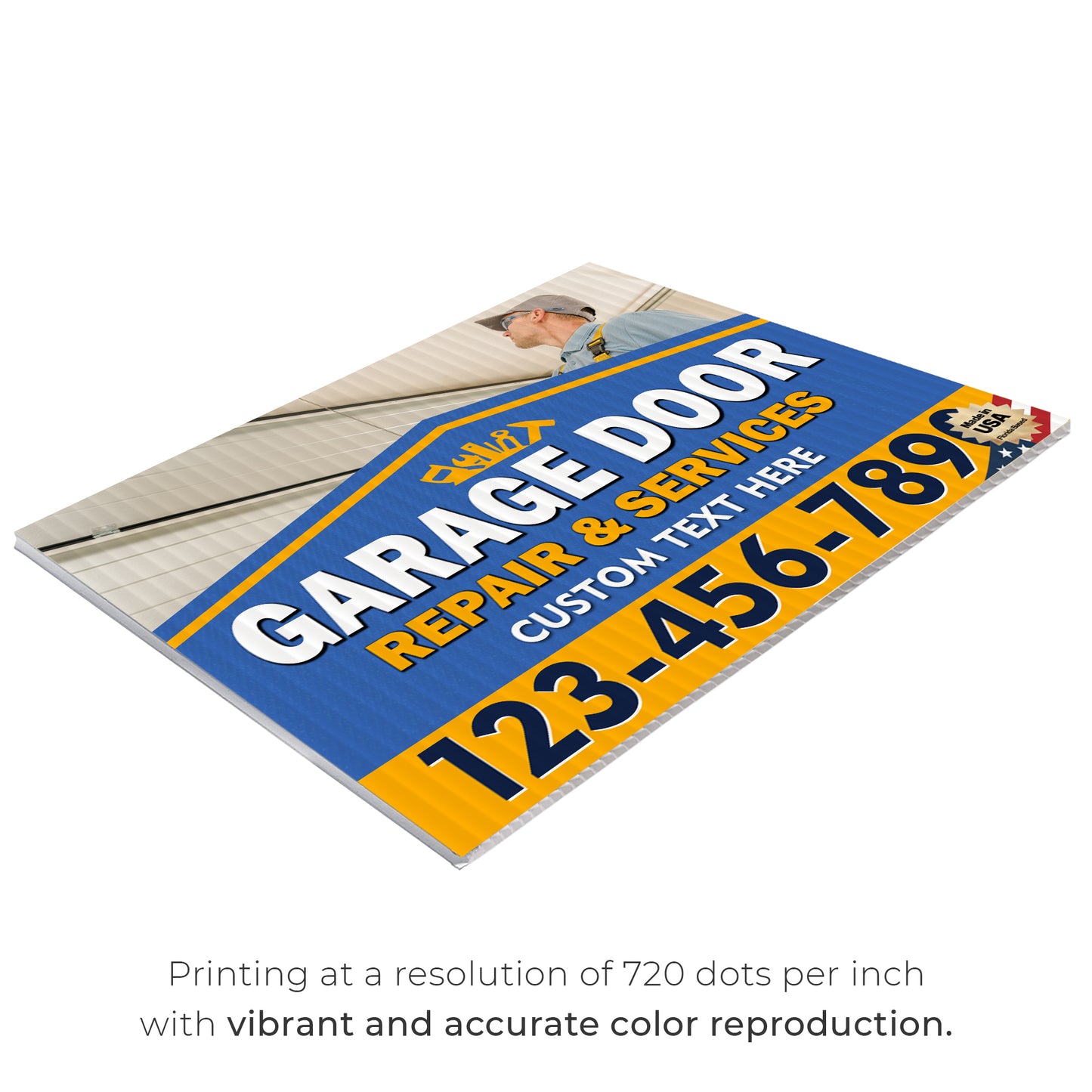 Garage Door Repair Yard Sign Design 5 -  BFS-GRGDR-24X18-DS-D5-BFS-GRGDR-24X18-SS-D5