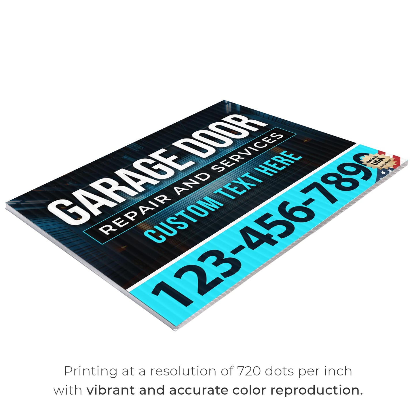 Garage Door Repair Yard Sign Design 8 -  BFS-GRGDR-24X18-DS-D8-BFS-GRGDR-24X18-SS-D8