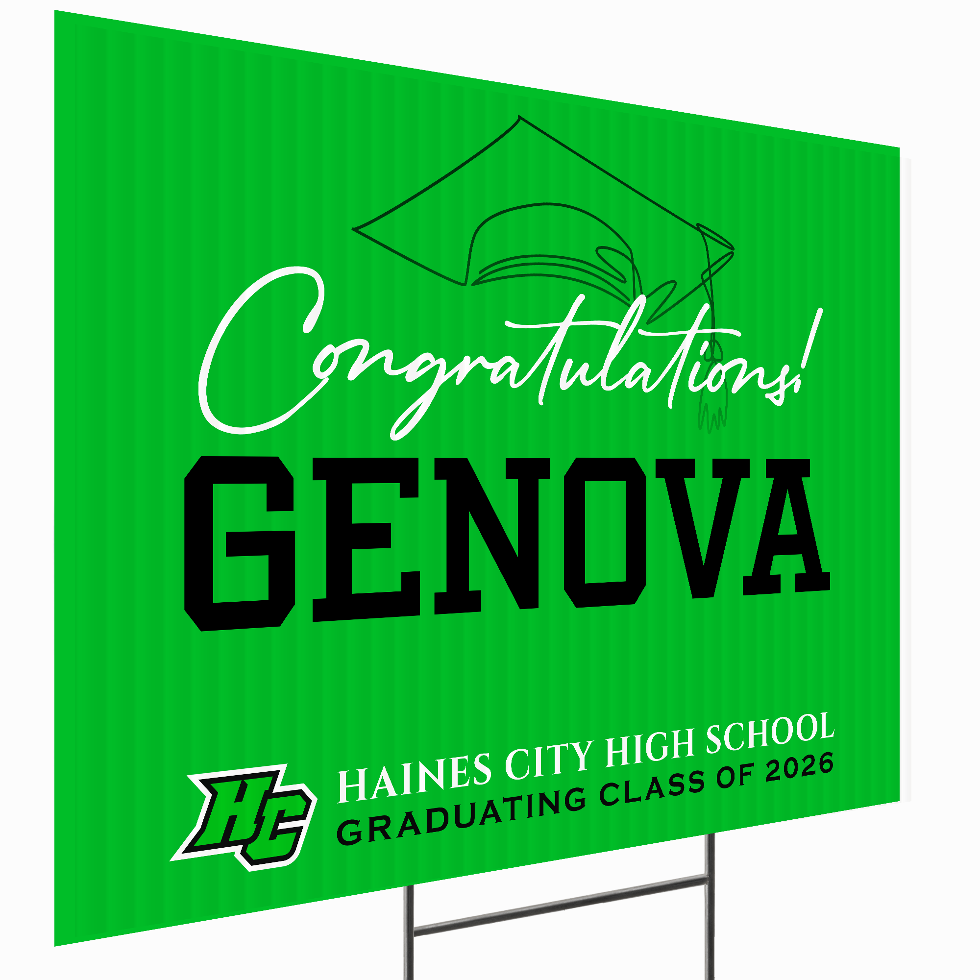 Haines City Senior High School Design 7 – Yard Sign Wizards